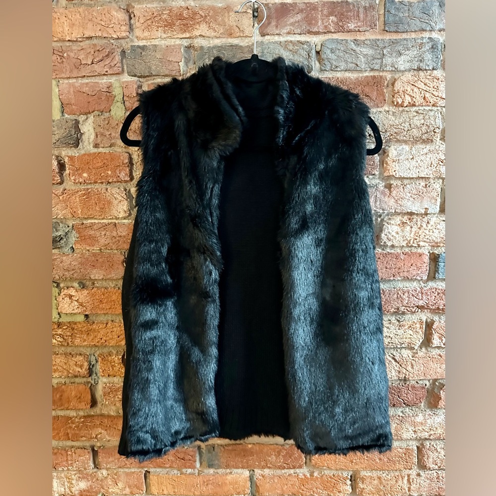 New York & Co. Faux Fur Reversible Vest